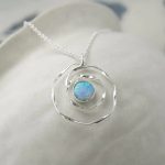 gw pnd 001 spiral pendant blue opal styled fabric