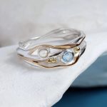 gw rng 001 sculptural statement ring pearl blue topaz styled stone