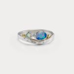gw rng 003 hammered ring blue white opal main