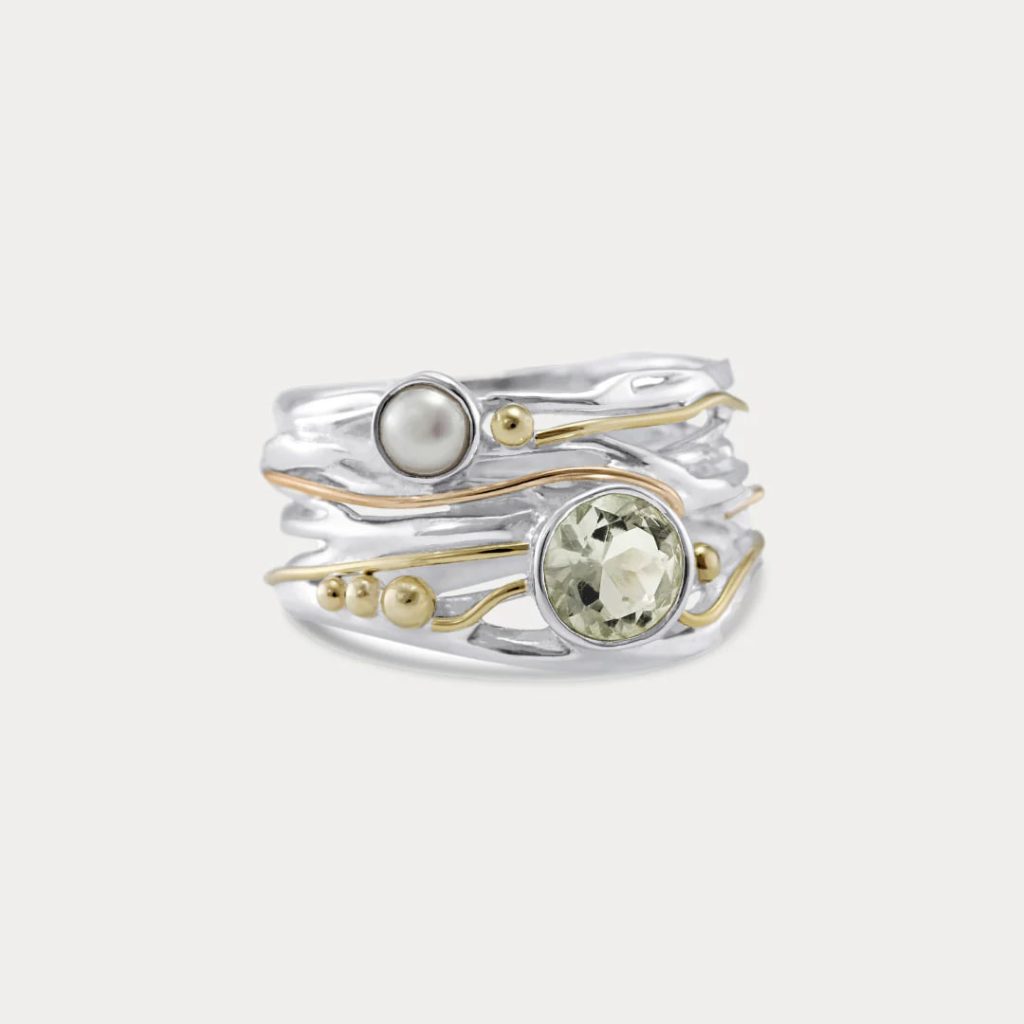 gw rng 004 sculptural ring green amethyst pearl main
